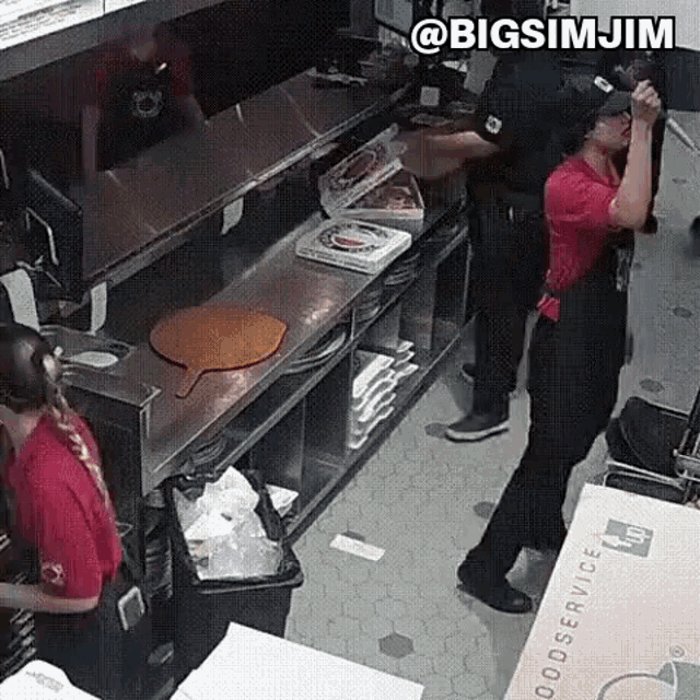 Catching Caught A Pizza GIF