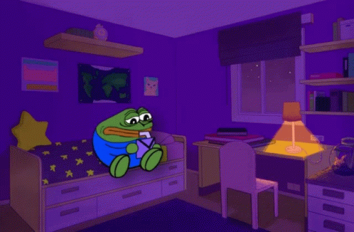 Sad Pepe Sad Pepe In Room GIF - Sad Pepe Sad Pepe In Room Sad Frog GIFs