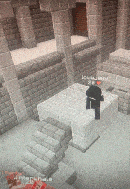 a screenshot of a minecraft game with lowjayy 28