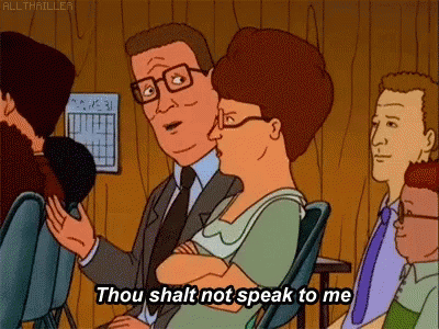 Hank Hill Talk To The Hand GIF - Hank Hill Talk To The Hand Dont Speak To Me GIFs