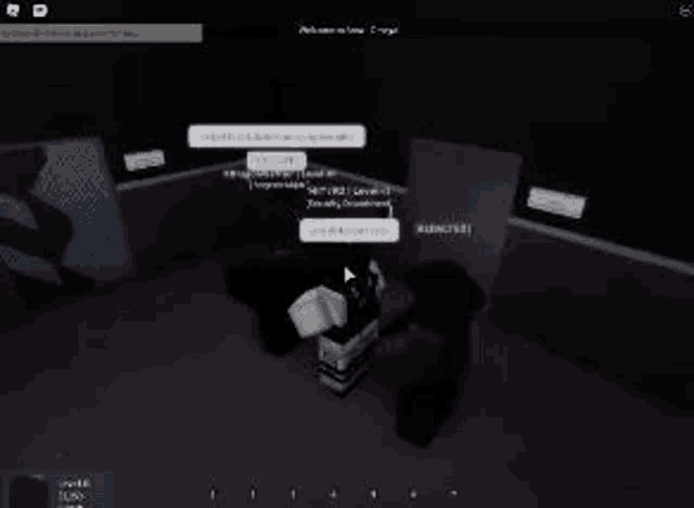 a person is sitting in a dark room in a video game .