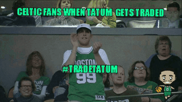 Tradetatum Celtic Fans GIF - Tradetatum Celtic Fans Tatum GIFs