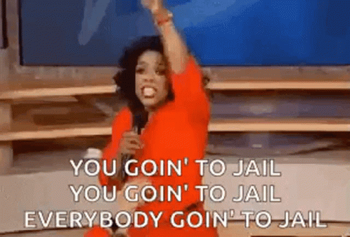 Oprah Jail GIF - Oprah Jail Everybody GIFs