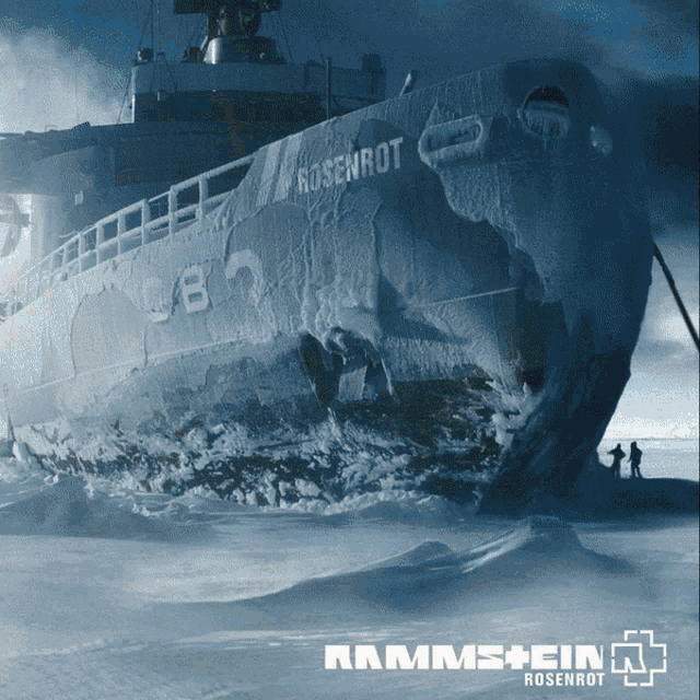 a painting of a ship with the name rosenrot on the side