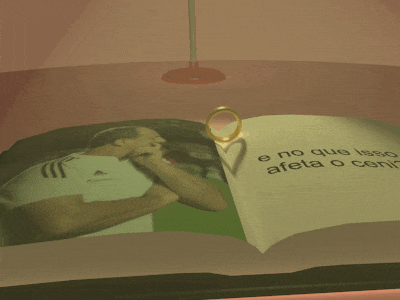 a book is open to a page that says " e no que isso afeta o cen "
