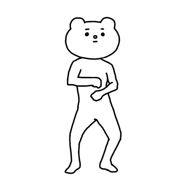 a black and white drawing of a teddy bear