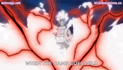 a skeleton is surrounded by red lines and says when the game goes wild .