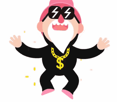 a cartoon illustration of a man with a beard