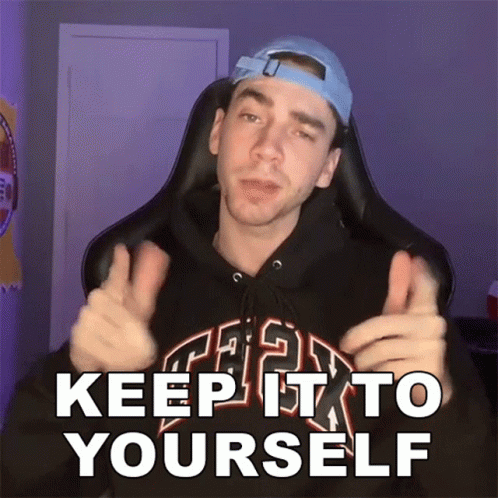Keep It To Yourself Alphakep GIF - Keep It To Yourself Alphakep Austin Kepner GIFs