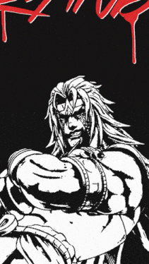 a black and white drawing of a man with long hair and the words heaven ascension dio