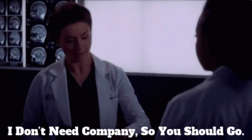 Greys Anatomy Amelia Shepherd GIF - Greys Anatomy Amelia Shepherd I Dont Need Company GIFs