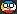 it looks like a pixel art of a penguin with a yellow stripe on its head .