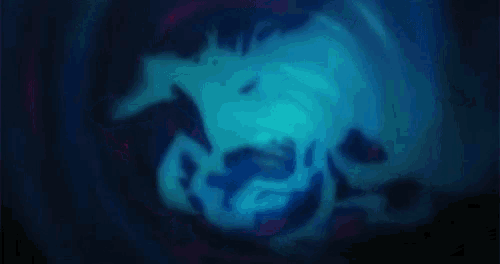 a glow in the dark painting of a horse in the dark .