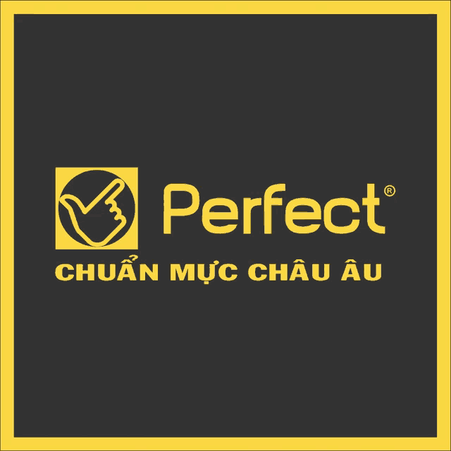 a perfect logo with a check mark in the middle