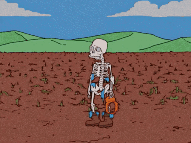 Sad Simpsons GIF - Sad Simpsons Skeleton GIFs
