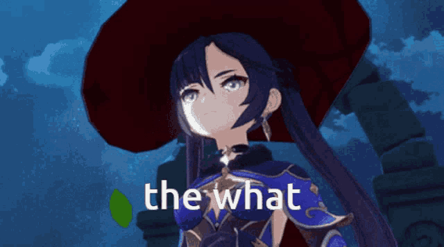 a picture of a girl with the words the what on the bottom right