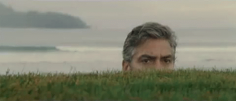 George Clooney Hiding GIF - George Clooney Hiding Nope GIFs