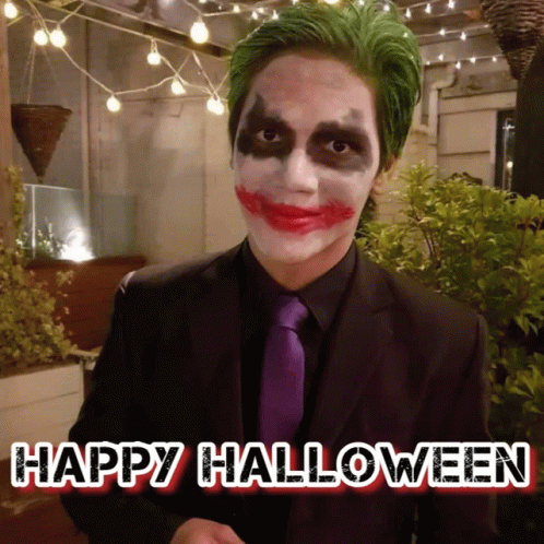 Gerald Santos Joker GIF - Gerald Santos Joker Happy Halloween GIFs