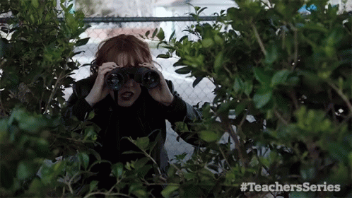 Watching Stalking GIF - Watching Stalking Hiding In Bushes GIFs