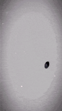 a drawing of a woman 's face with a hole in the middle