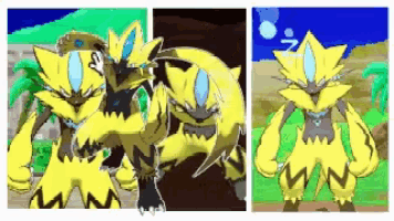a cartoon drawing of a pokemon with the letter n on its head