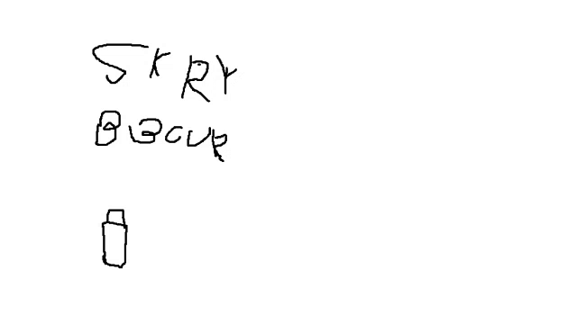 a black and white drawing of a bottle with the words skrry bicup written on it