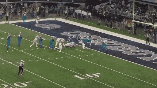 a cowboys football game is being played on a field