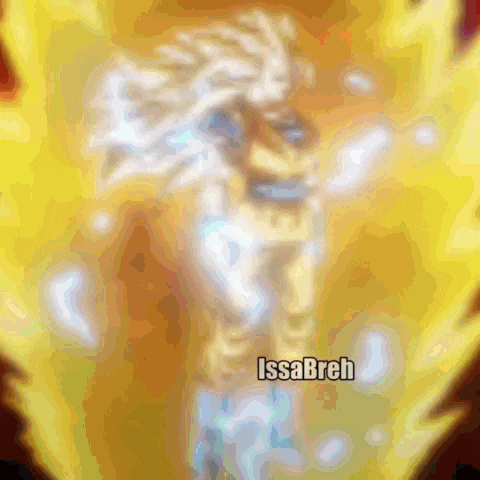 a blurred image of a person with the name issabreh on it