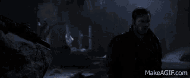 a man is screaming in a dark cave with the name susan pickett on the bottom