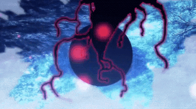 a computer generated image of a sphere with red lights on it .
