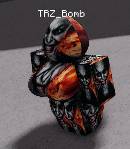 a video game character with the name trz_bomb written above it