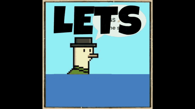 a cartoon of a duck wearing a top hat with the word quack below it