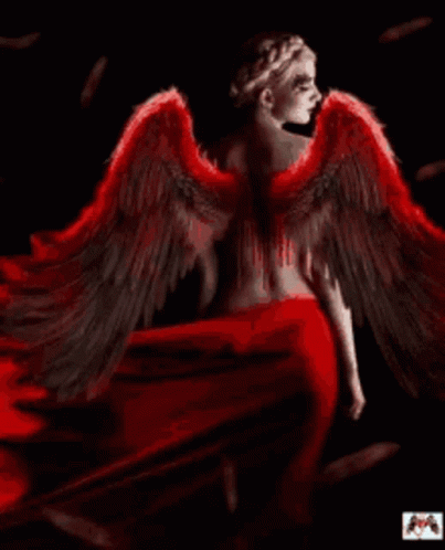 Red Fallen Angel GIF