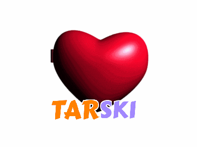 a picture of a boy and a girl in a heart with the word tarski on it