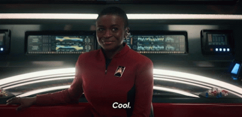 Cool Nyota Uhura GIF - Cool Nyota Uhura Star Trek Strange New Worlds GIFs