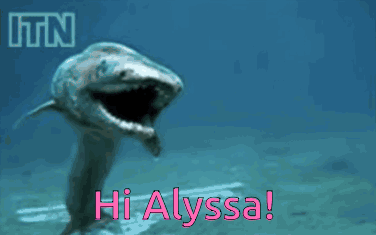Hi Alyssa Alyssa GIF - Hi Alyssa Alyssa Shark GIFs