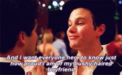 Bushy-haried Boyfriend GIF - Bushy Boyfriend Glee GIFs