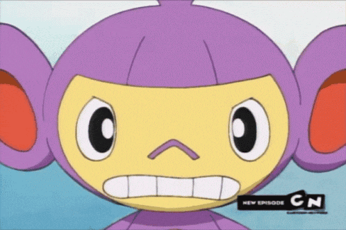 a cartoon character with a new episode of cn written on it