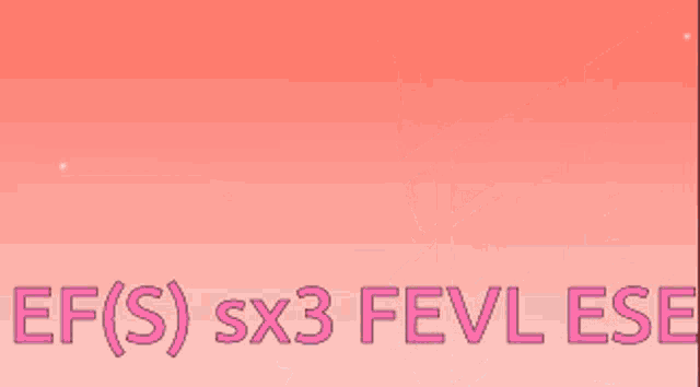 a cartoon of a girl with the words ef ( s ) sx3 fevlese
