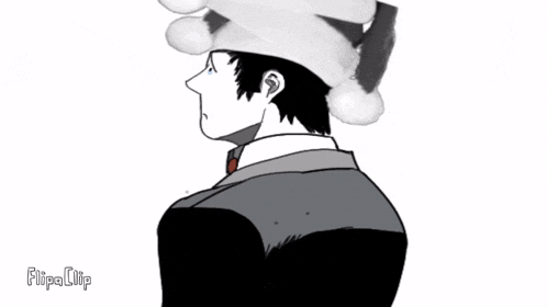 a black and white drawing of a man with a santa hat on