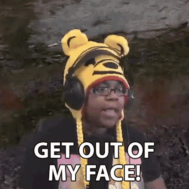 Get Out Of My Face Christene GIF - Get Out Of My Face Christene Aychristenegames GIFs