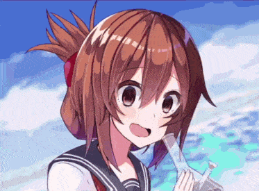 a girl is holding a bong in her hand and smiling