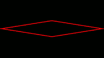 a red line on a black background that looks like a heart .