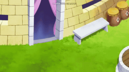 a cartoon drawing of a castle with the words animehaven.org at the top
