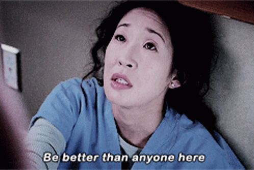 Greys Anatomy Cristina Yang GIF - Greys Anatomy Cristina Yang Be Better Than Anyone Here GIFs