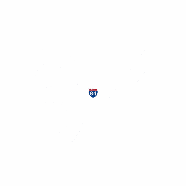 a highway sign with the number 84 and litecoin written on it