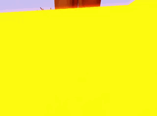 a cartoon character is standing in a field of yellow