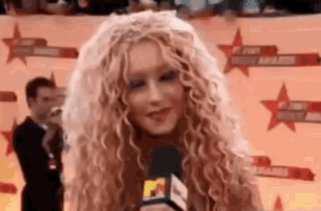 Xtina Christina Aguilera GIF - Xtina Christina Aguilera Curly Hair GIFs