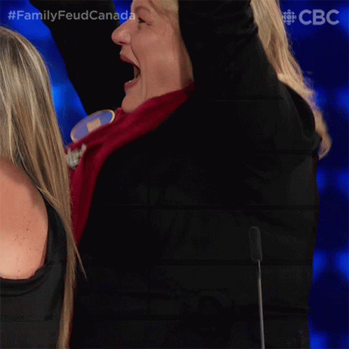 Jumping With Joy Family Feud Canada GIF - Jumping With Joy Family Feud Canada Very Happy GIFs