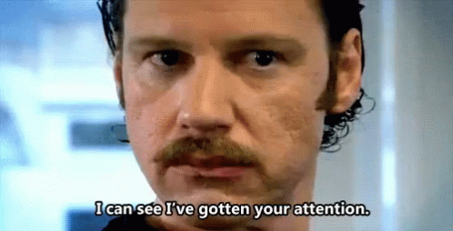 Got Your Attention Denhom GIF - Got Your Attention Denhom Itcrowd GIFs